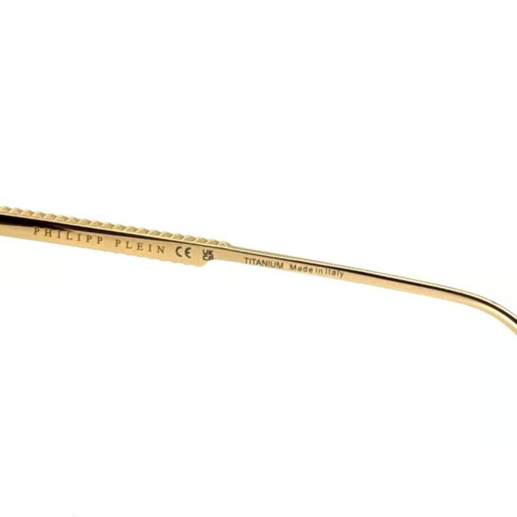 SPP001. Philipp Plein Sunglasses, Yellow Gold, Titanium - Picture 6 of 6